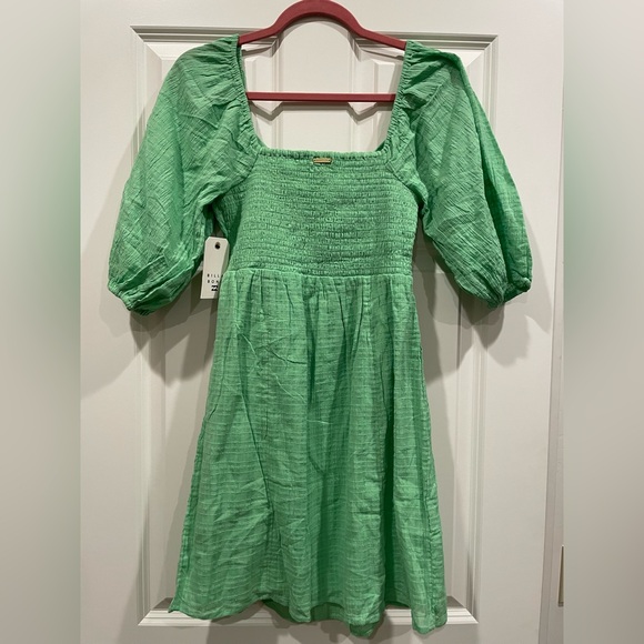 Billabong Sol Puff Sleeve Mini Dress - Picture 7 of 11